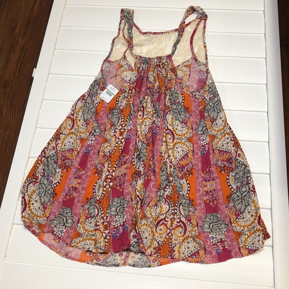 NWT Intimately free people floral combo tunic tank/mini dress - Picture 10 of 12